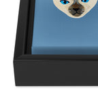 Cats Blue Framed Canvas Print Gallery Image 3