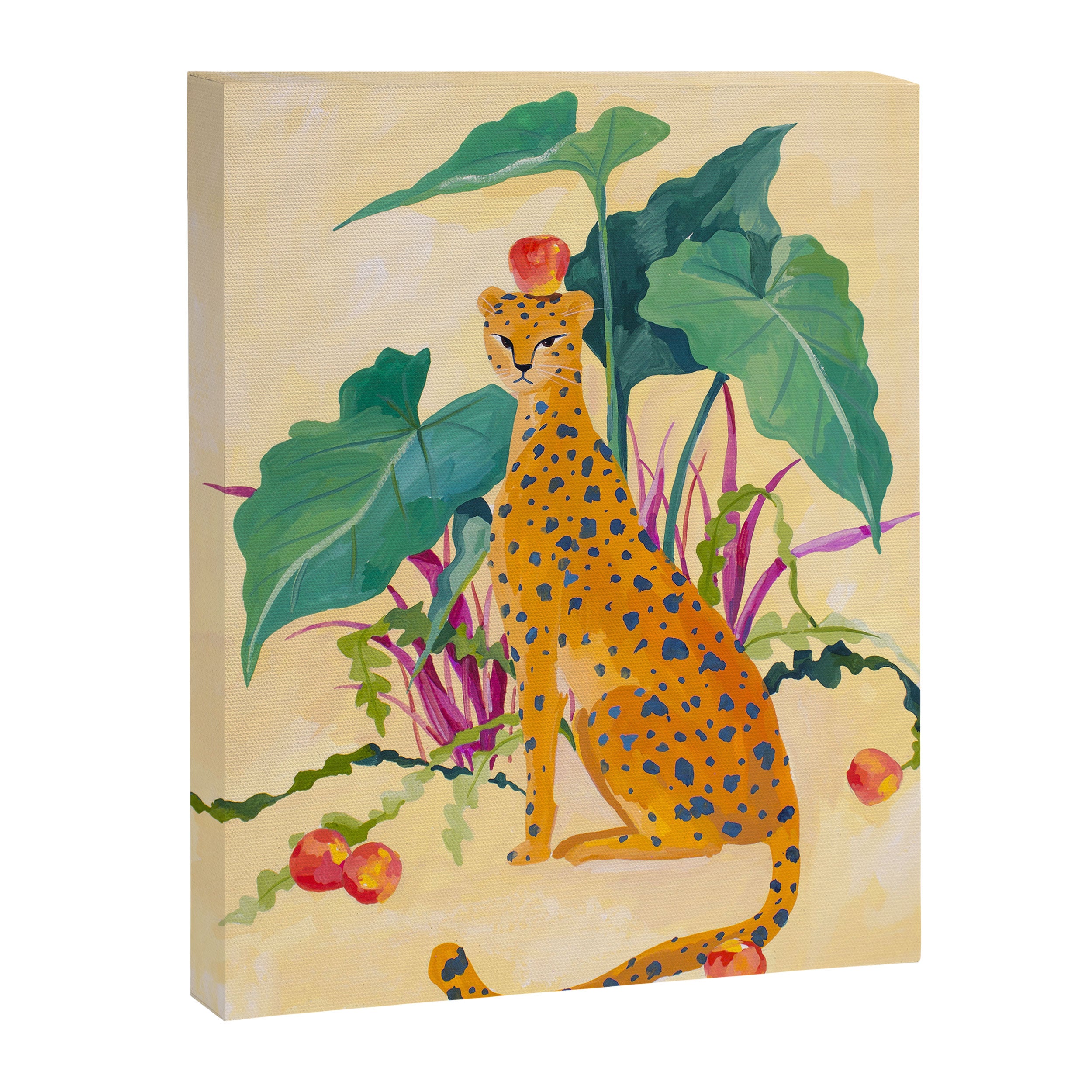 Cheetah and Apples Canvas Print Gallery Image 6