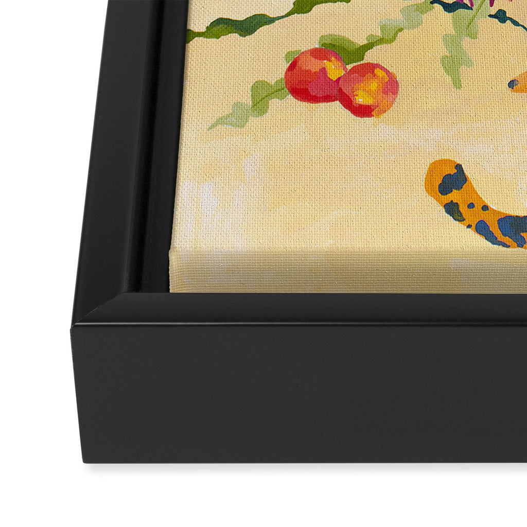 Cheetah and Apples Framed Canvas Print Gallery Image 3