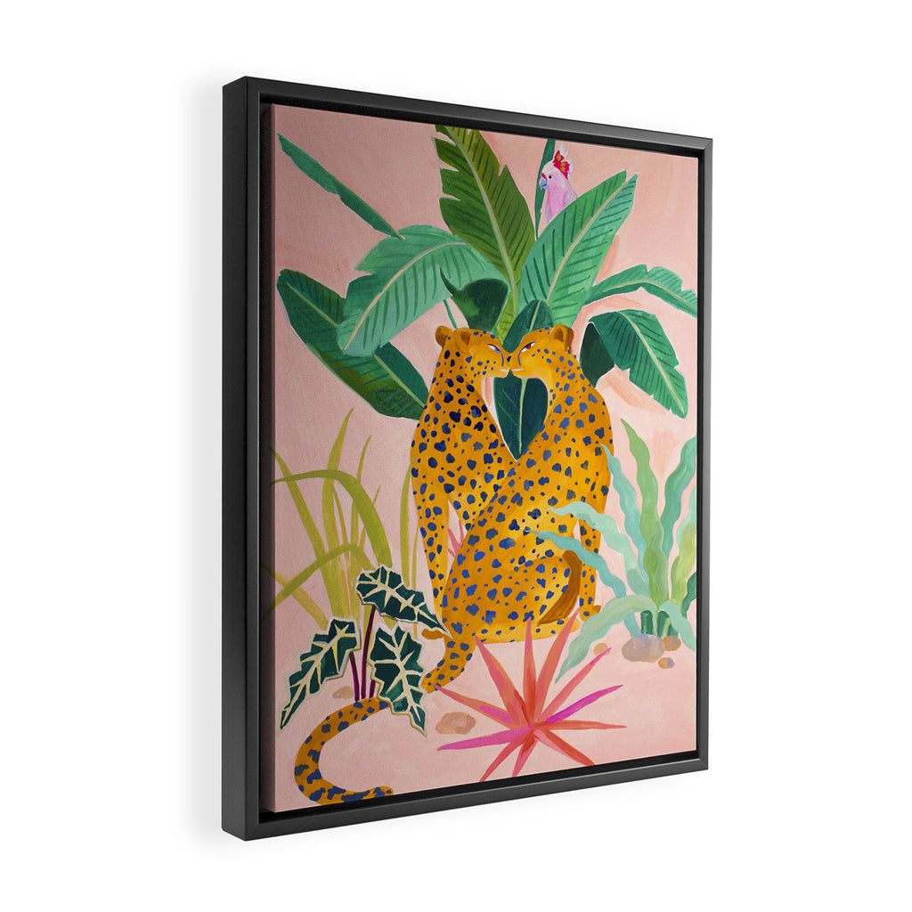 Cheetah Crush Framed Canvas Print Gallery Image 2