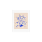 Cheetah Crush lines (cobalt) Art Print Gallery Image 1