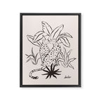 Cheetah Crush lines Framed Canvas Print Gallery Image 6