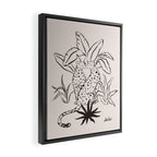 Cheetah Crush lines Framed Canvas Print Gallery Image 2