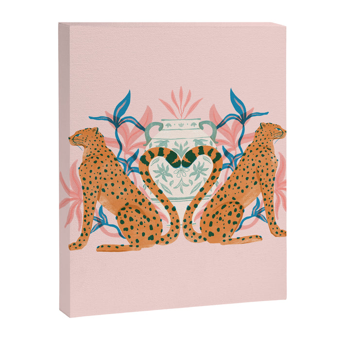 Cheetah Symmetry Canvas Print Gallery Image 1