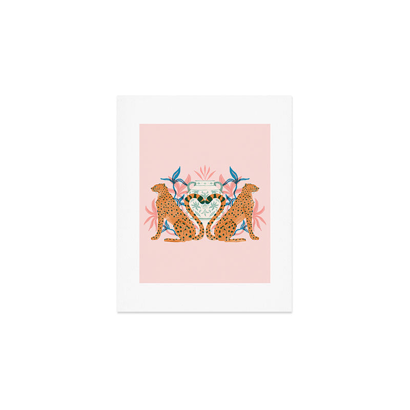 Cheetah Symmetry Art Print Gallery Image 1