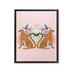 Cheetah Symmetry Framed Canvas Print Gallery Image 8