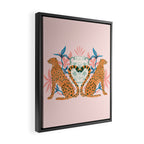 Cheetah Symmetry Framed Canvas Print Gallery Image 2