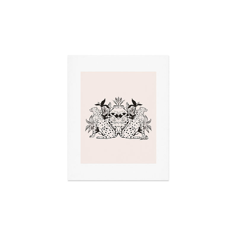 Cheetah Symmetry lines  Art Print Gallery Image 1