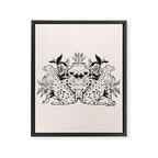 Cheetah Symmetry lines  Framed Canvas Print Gallery Image 8
