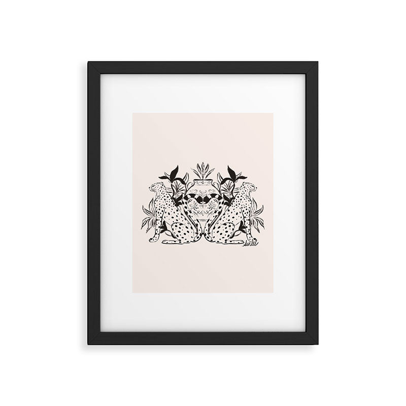 Cheetah Symmetry lines  Framed Art Print Gallery Image 6