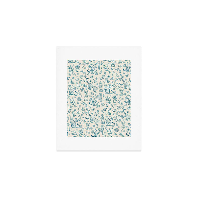 Cheetahs and Plants  Art Print Gallery Image 1
