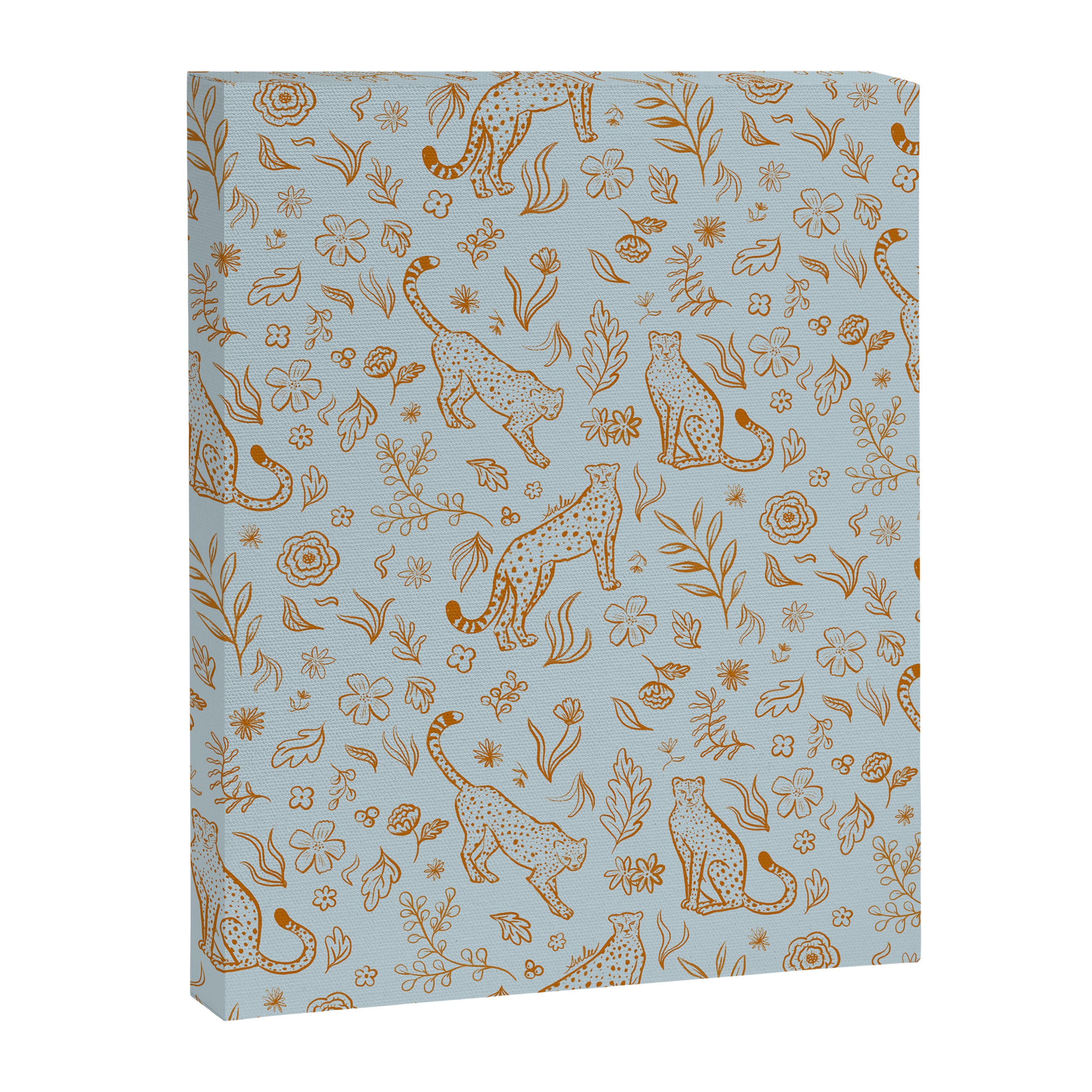Cheetahs and Plants Boho Canvas Print Gallery Image 8