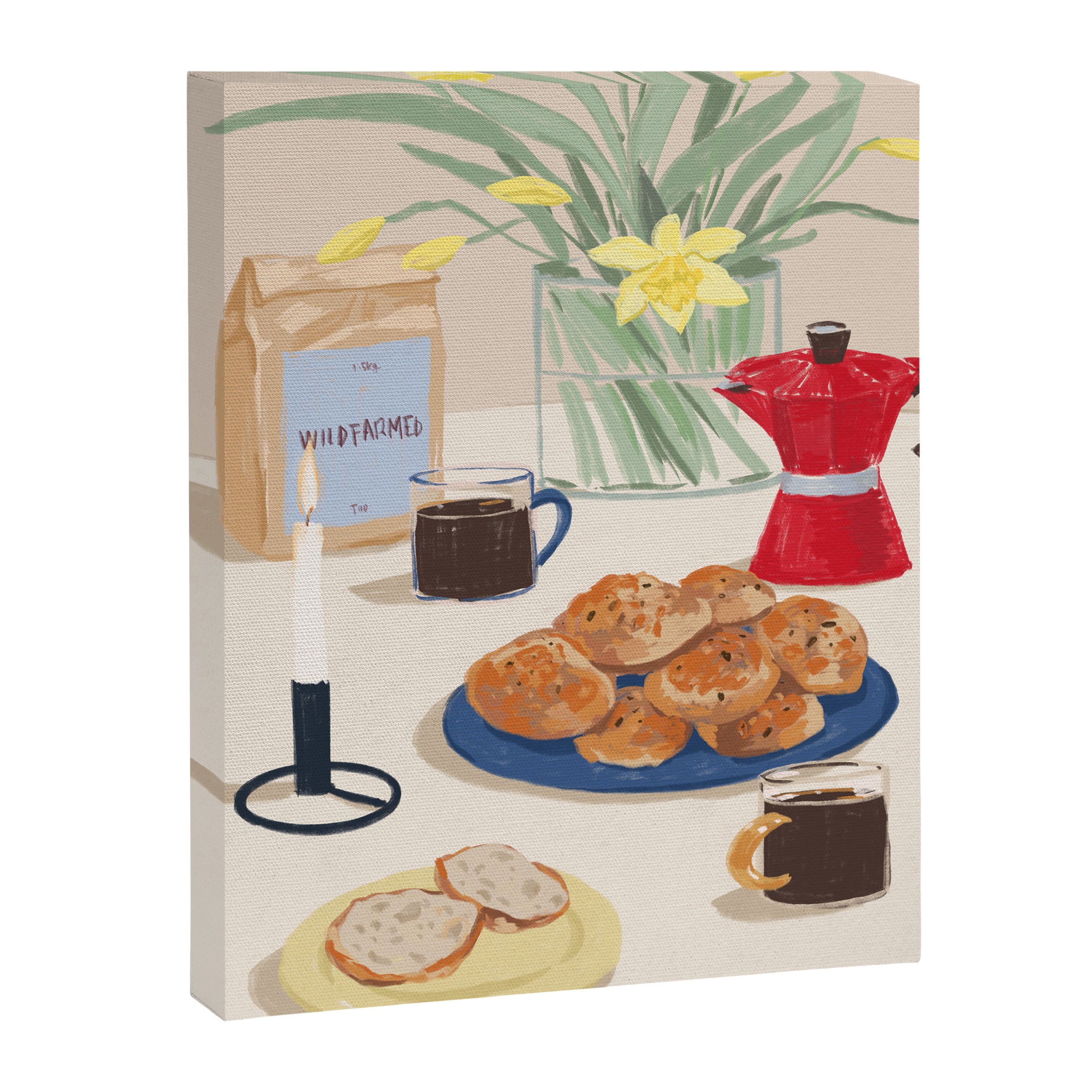 Coffee and Bread Canvas Print Gallery Image 6