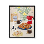 Coffee and Bread Framed Canvas Print Gallery Image 6