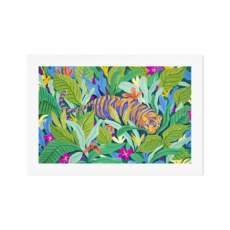 Colorful Jungle Art Print Gallery Image 1