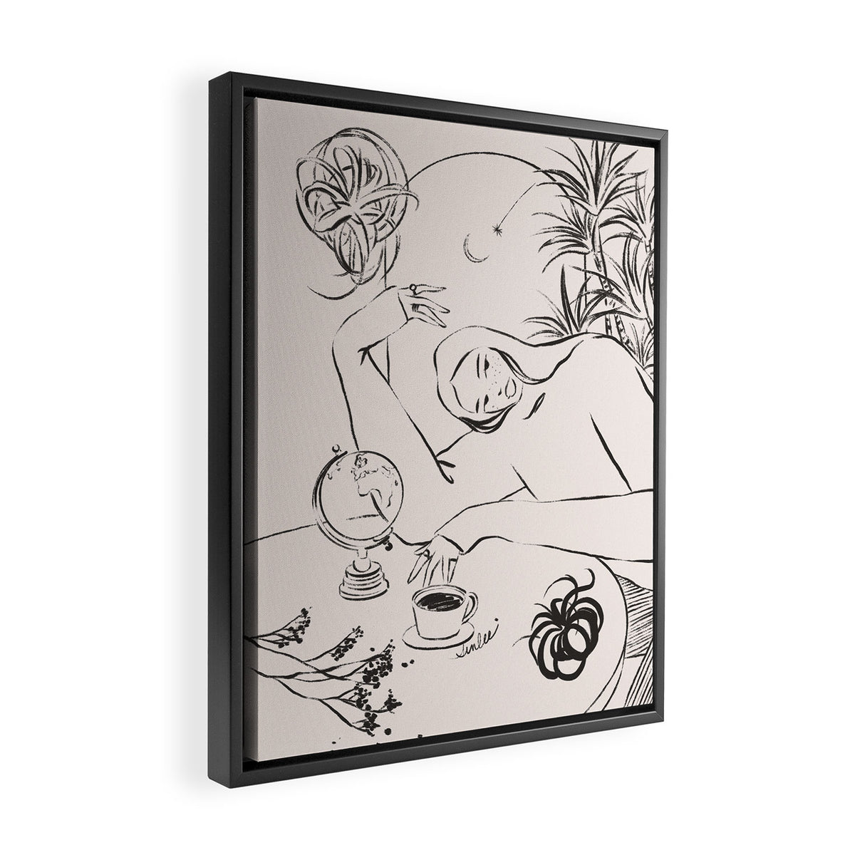 Dreamer lines Framed Canvas Print Gallery Image 2