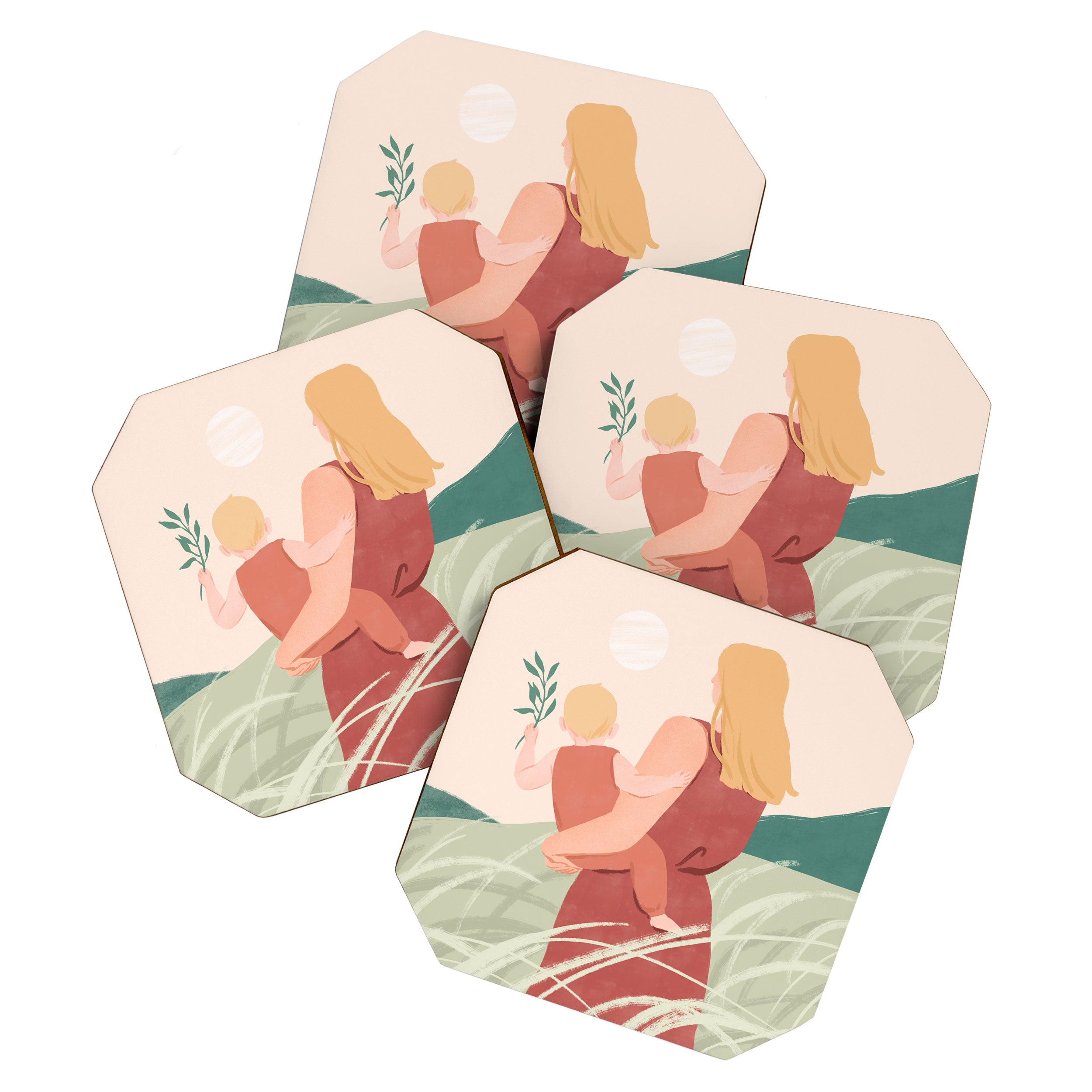 Field Stroll (Blond) Coaster Gallery Image 1