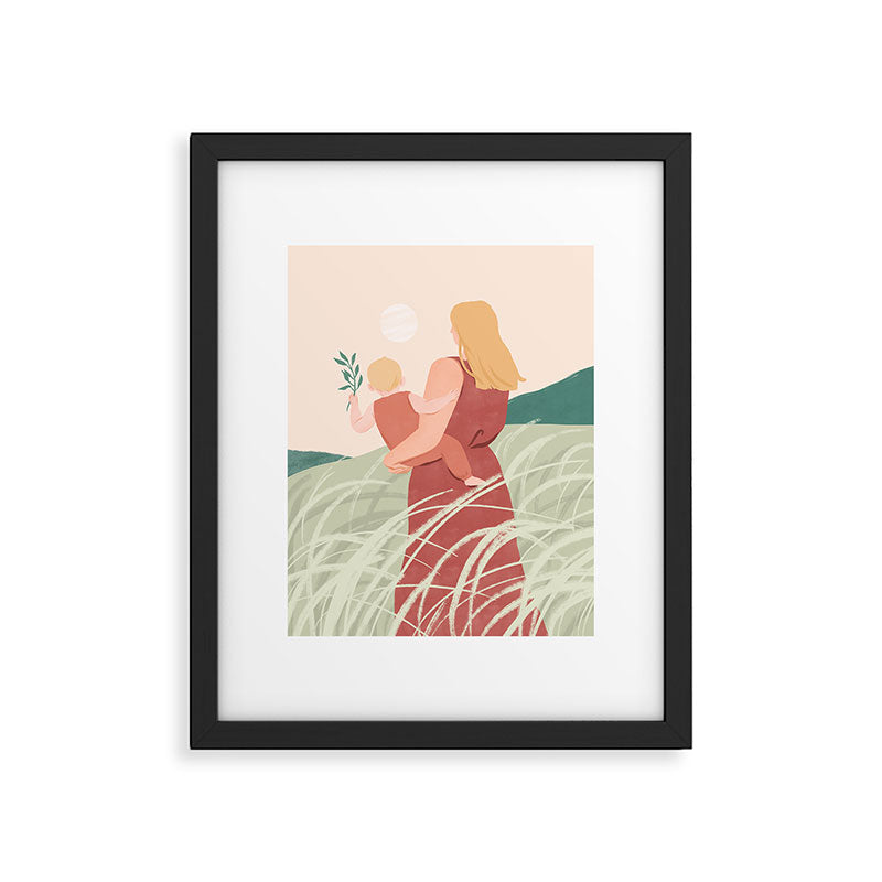 Field Stroll (Blond) Framed Art Print Gallery Image 4