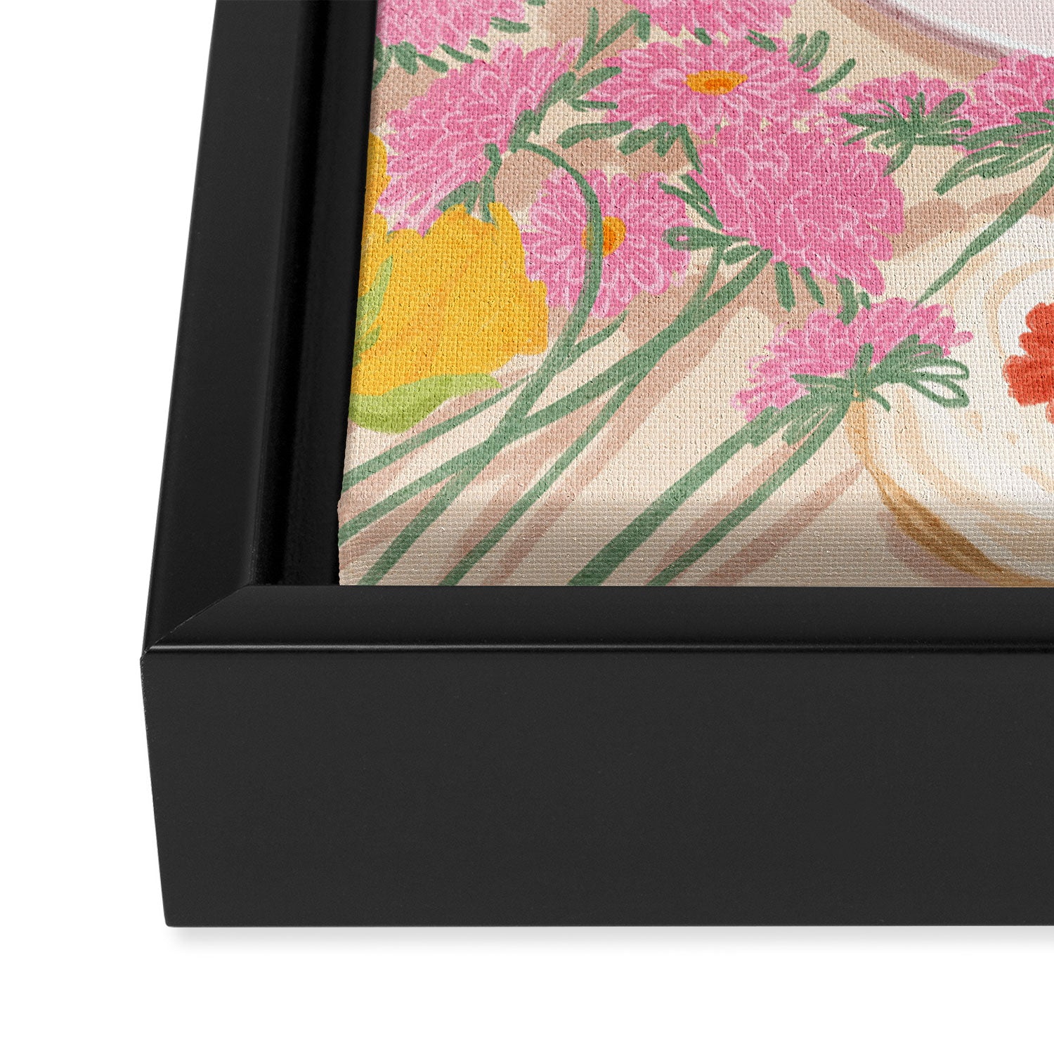 Floral Cookies  Framed Canvas Print Gallery Image 3