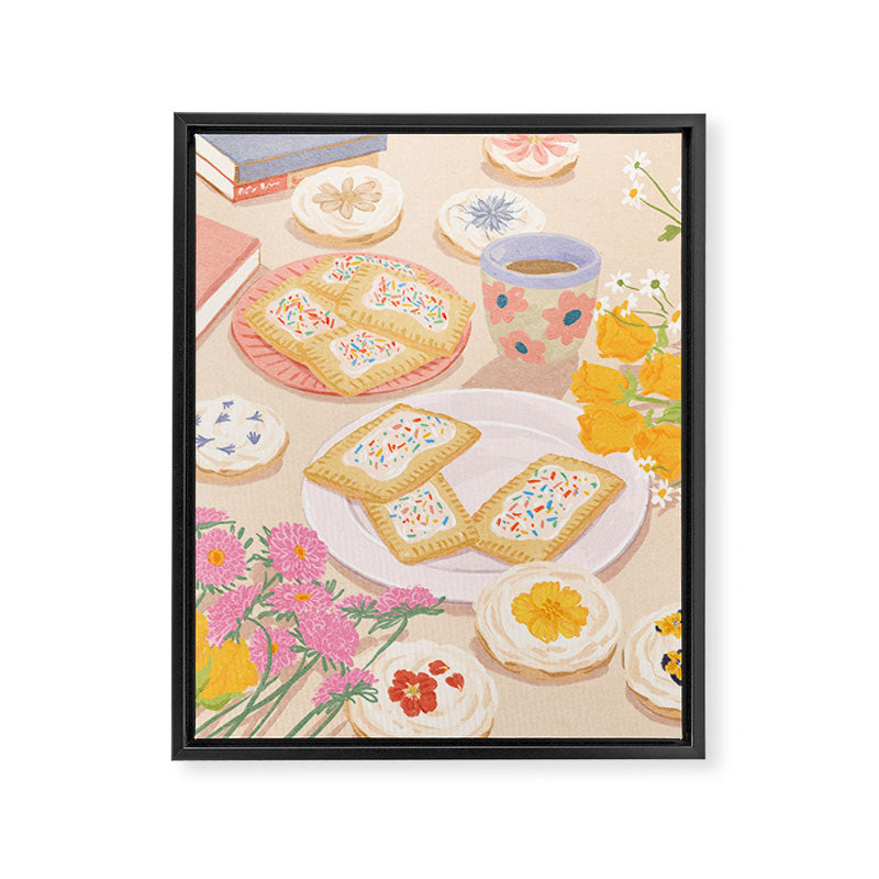 Floral Cookies  Framed Canvas Print Gallery Image 6