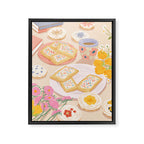 Floral Cookies  Framed Canvas Print Gallery Image 6