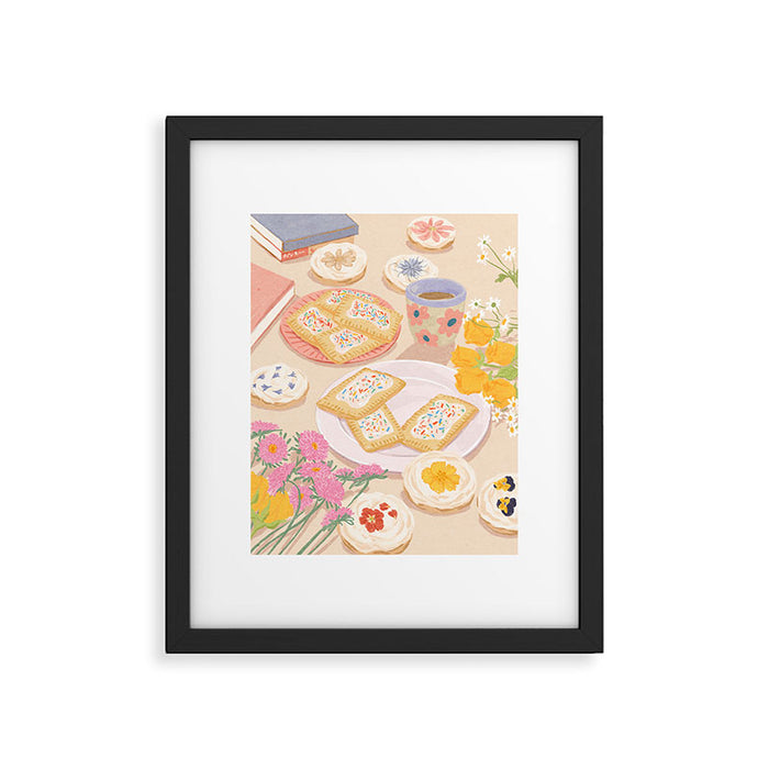 Floral Cookies  Framed Art Print Gallery Image 1