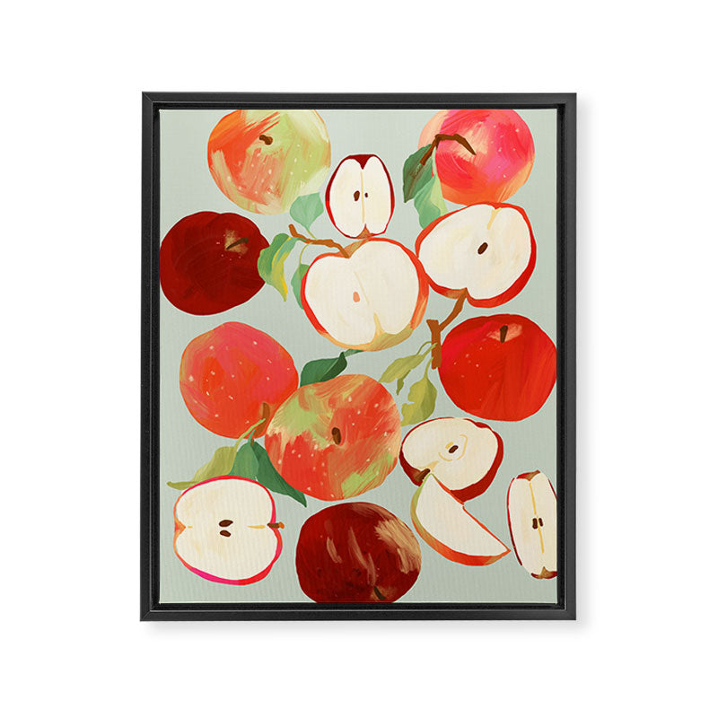 Fresh Apples Framed Canvas Print Gallery Image 6