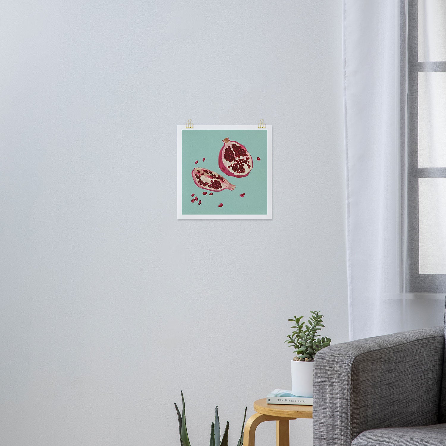 Fresh Pomegrante Art Print Gallery Image 3