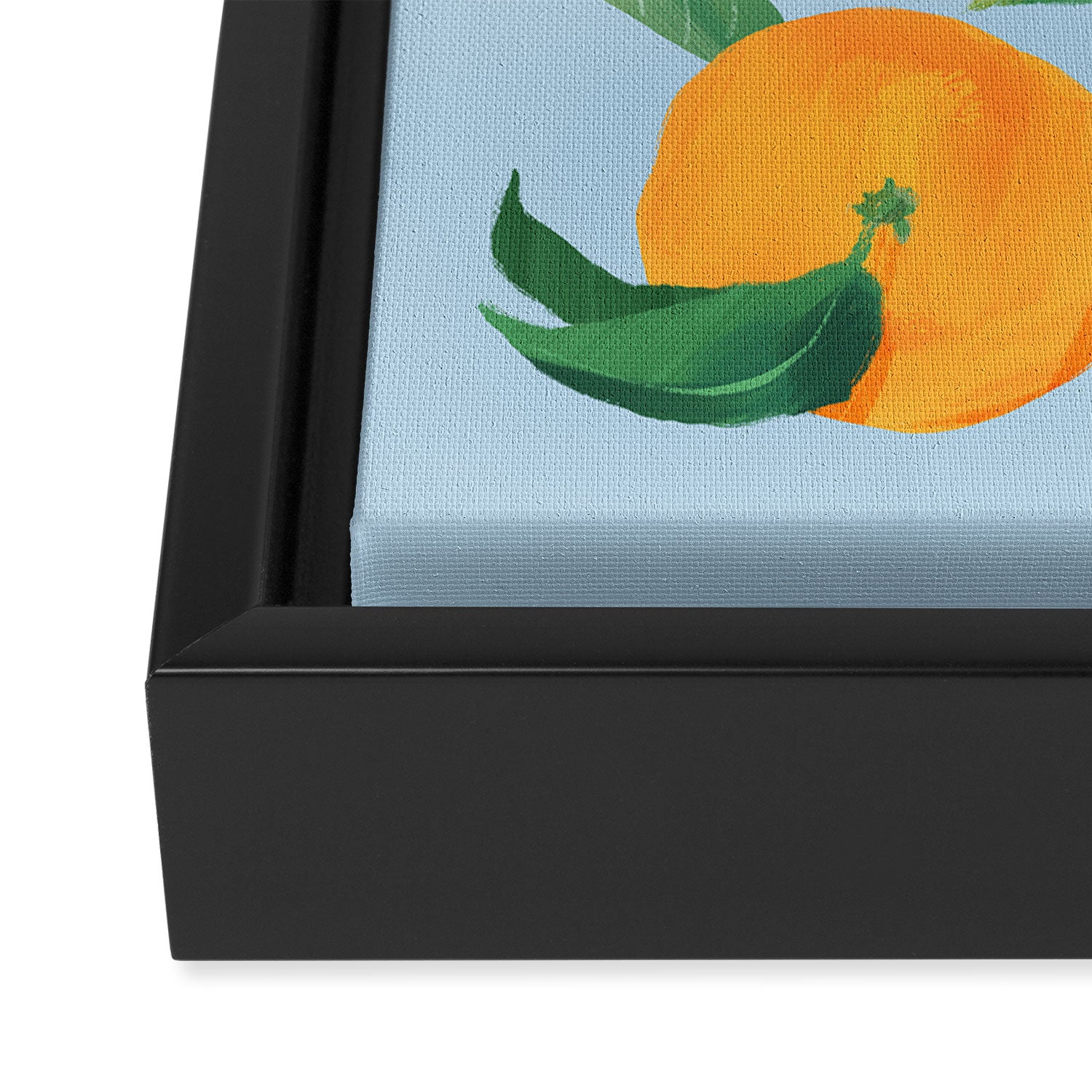 Fresh Tangerine Framed Canvas Print Gallery Image 3