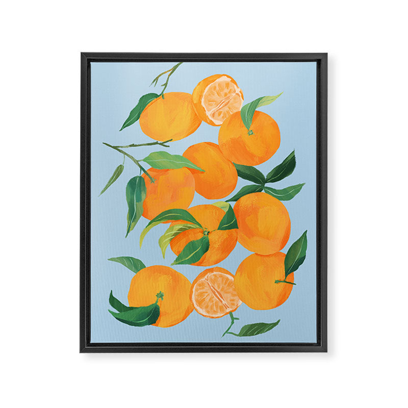 Fresh Tangerine Framed Canvas Print Gallery Image 6
