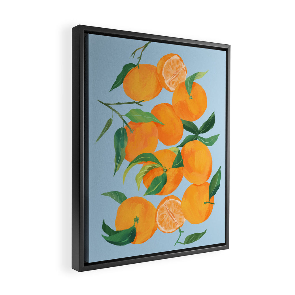 Fresh Tangerine Framed Canvas Print Gallery Image 2