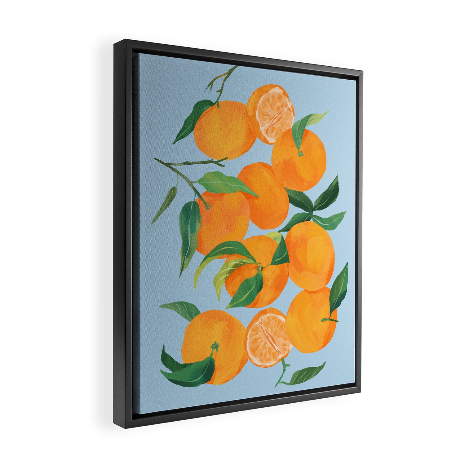 Fresh Tangerine Framed Canvas Print Gallery Image 2