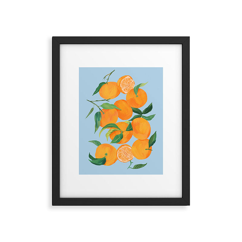 Fresh Tangerine Framed Art Print Gallery Image 5
