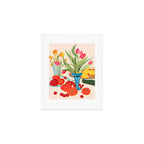 Fresh Tomatoes and Flowers Art Print Gallery Image 1