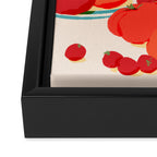 Fresh Tomatoes and Flowers Framed Canvas Print Gallery Image 3