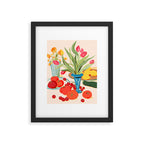 Fresh Tomatoes and Flowers Framed Art Print Gallery Image 5