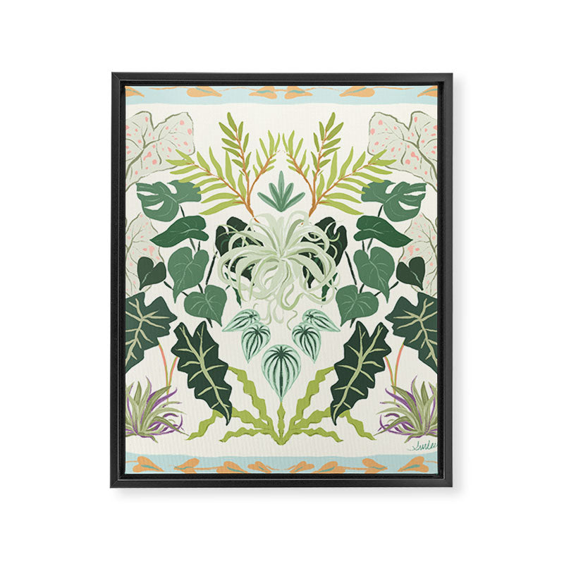 Greenery Garden Framed Canvas Print Gallery Image 8