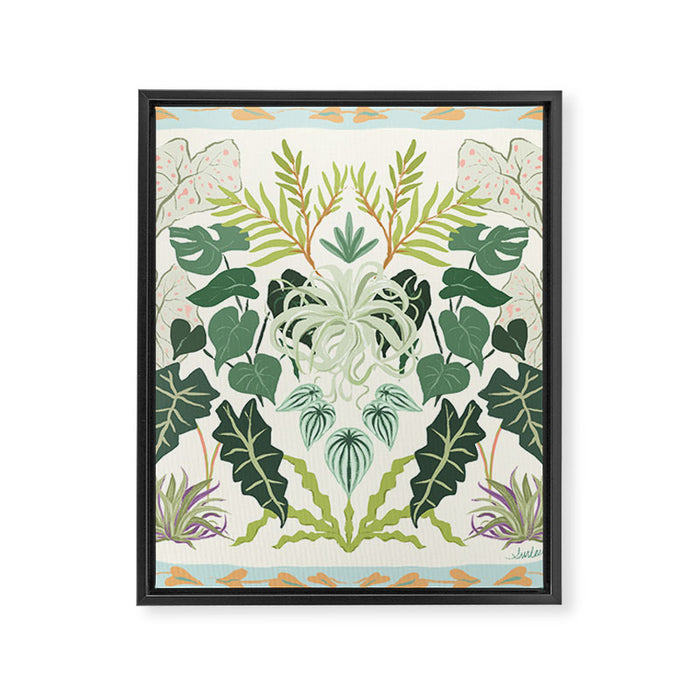 Greenery Garden Framed Canvas Print Gallery Image 1