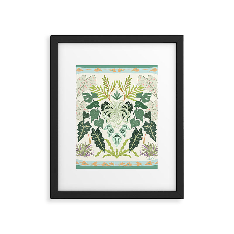 Greenery Garden Framed Art Print Gallery Image 6