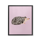 Hedgehog Rose Pink Framed Canvas Print Gallery Image 8