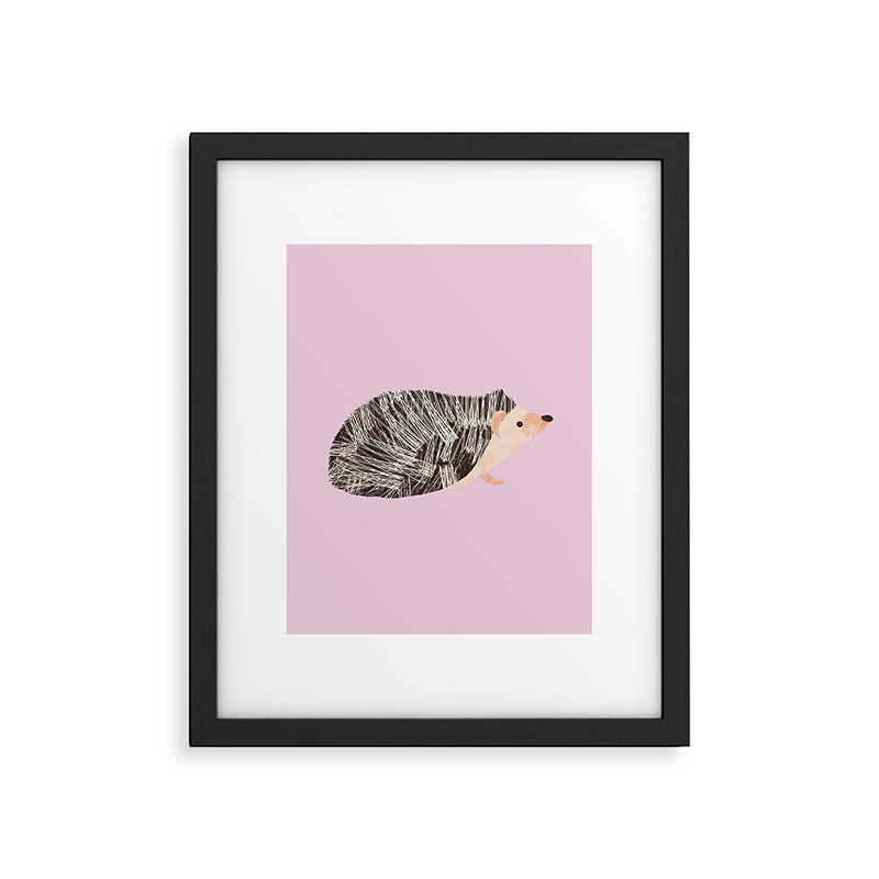 Hedgehog Rose Pink Framed Art Print Gallery Image 6