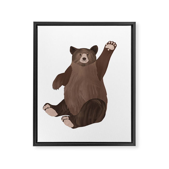 Hello Bear Framed Canvas Print Gallery Image 1