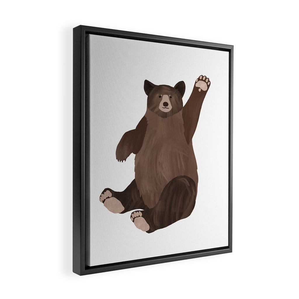 Hello Bear Framed Canvas Print Gallery Image 2