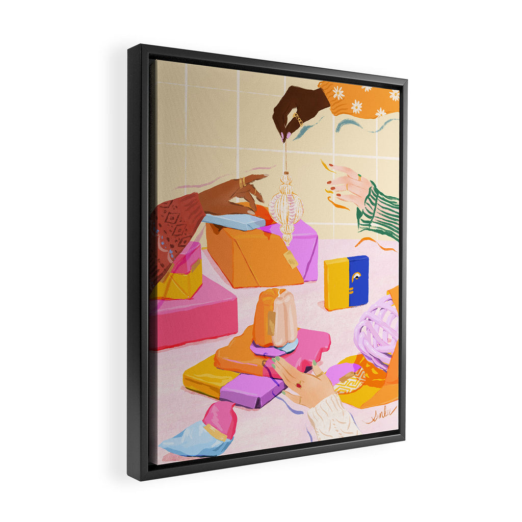 Holiday Preparation Framed Canvas Print Gallery Image 2