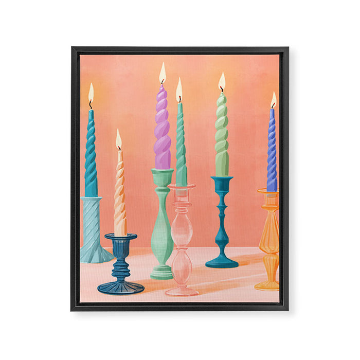 Joyful Lights Framed Canvas Print Gallery Image 1