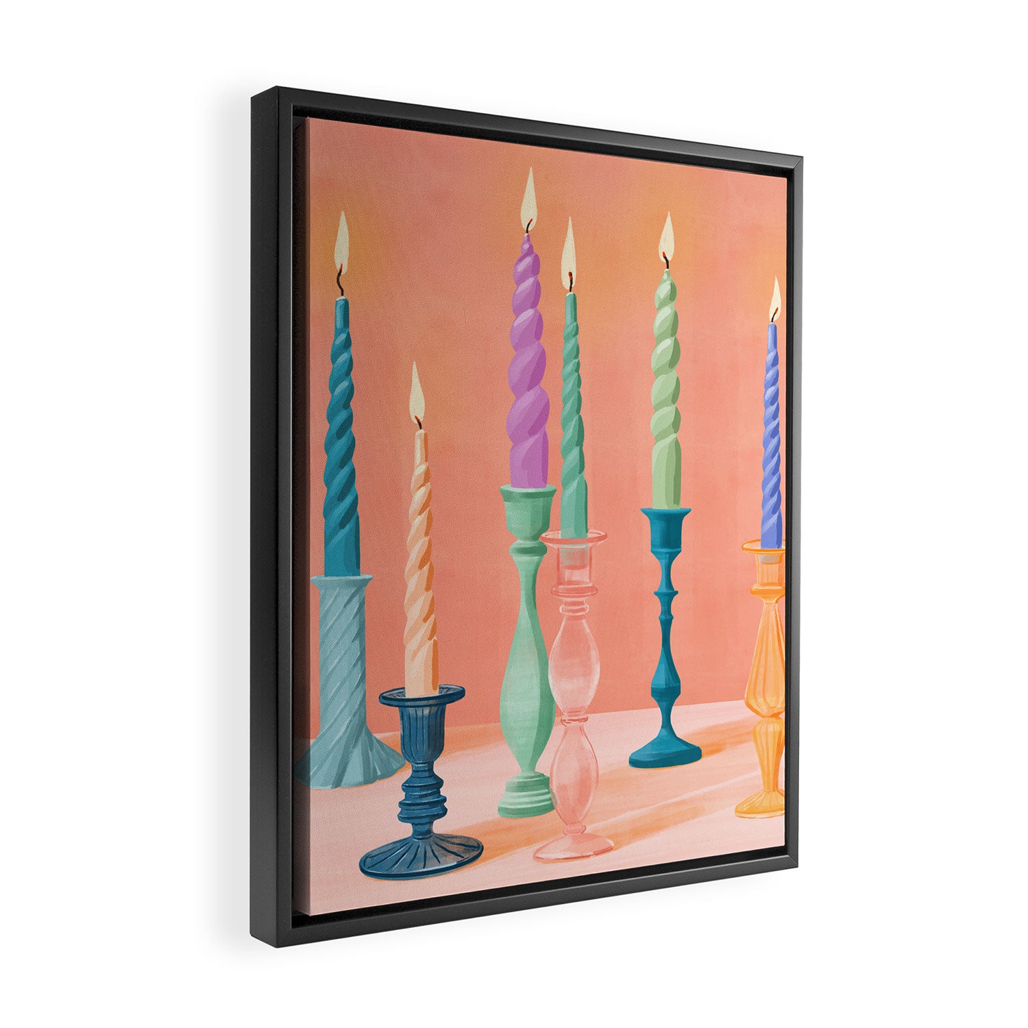 Joyful Lights Framed Canvas Print Gallery Image 2