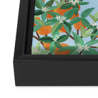 Leopard and Orange Trees Framed Canvas Print Gallery Image 3