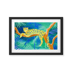 Leopard on Tree Framed Art Print Gallery Image 2