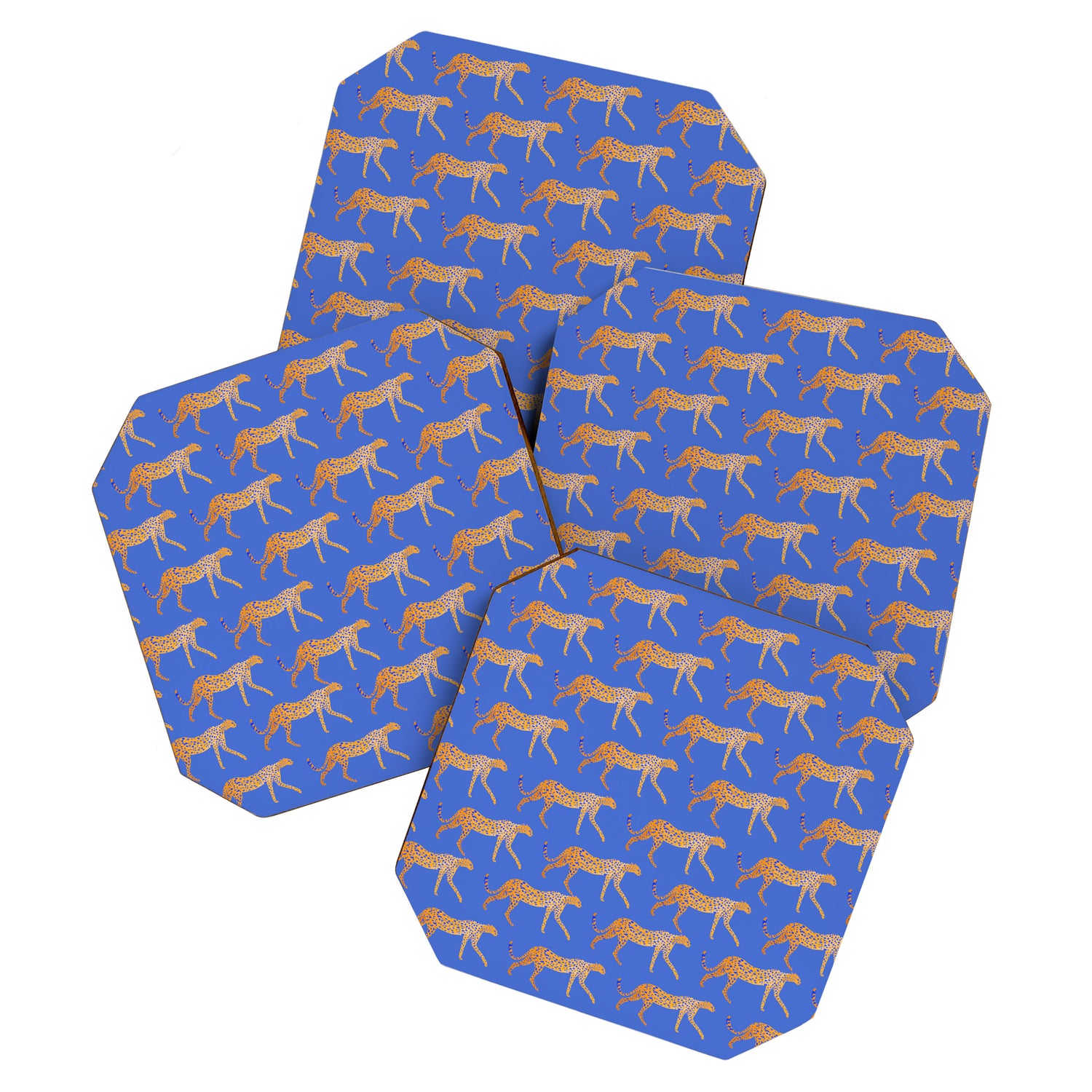 Leopard - Orange Coaster Gallery Image 1