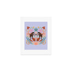 Lilac Whimsical Garden  Art Print Gallery Image 1